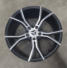 1522333-458 Slingshot Take Off Oem Polaris 18 Inch Front Wheel Rim Matte Black -