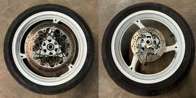 01234 Suzuki 2019 11-23 Gsxr600 Gsxr750 Oem Front Rear Wheel Rotor Sprocket Tire Set