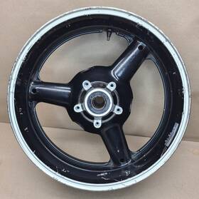 08120306 Suzuki 99-07 Hayabusa Rear Wheel Black Factory Original Oem 00 01 02 03 04 05 06