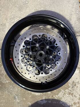 Suzuki 145913287314 2011-2024 Gsxr 600/750 Front Rim Straight With Rotors Used Suzuki 145913287314 2011-2024 Gsxr 600/750 Front Rim Straight With Rotors Used