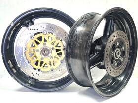 31f50 Suzuki 01 02 03 04 05 Bandit Gsf-1200 Gsf1200 Front/rear Rim Wheel Rotors Set