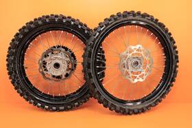 54100-10h10 Suzuki 2017 07-24 Rmz250 Rmz 250 Excel Black Front Rear Wheel Set Hub Rim Spokes Tire