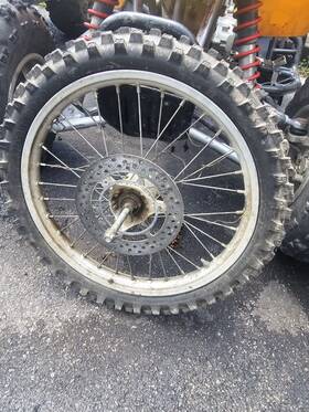54111-02b00 Suzuki Rm80 Rm 80 Front Wheel Hub Tire Rim Decent Oem
