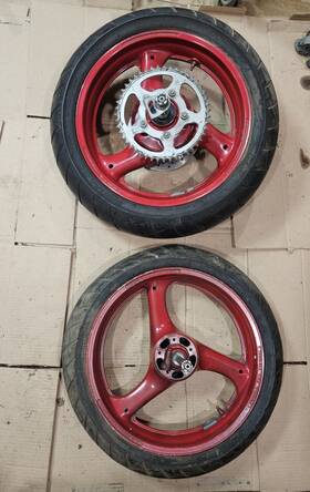 54111-17e00-28w Suzuki Oem Front Rear Rims 1987 Gsxr1100 Gsxr 1100 Rim