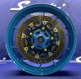 54111-25l00-qzb Suzuki Front Wheel Blue With Brake Rotors Gsx-8s/r 2023-2025 Oem
