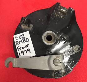 54210-46001 Suzuki Rm80 Front Brake Plate 1977-81 Used Oem P/n