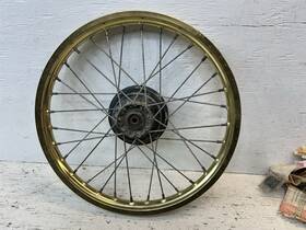 55311-20930 Suzuki 1985 Rm 80 Used Takasago 14x1.60 Front Gold Wheel Rim 32 Hole