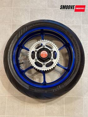 64111-17k00-yly Suzuki 2023 2017-2025 Gsxr1000 Oem Back Rear Wheel Rim Sprocket Tire Rotor Blue