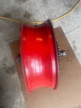 64111-34e00-28w Suzuki 1998 Gsx-r600 Oem Rear Wheel Assembly Fits 97 00 Red