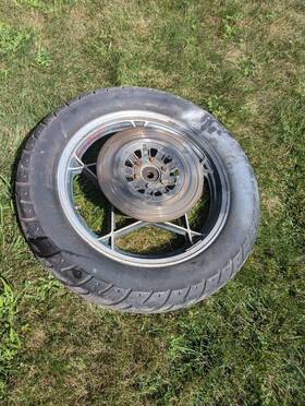 64111-49300-10v Suzuki 1977-1983 Gs 2.15x18 Rear Wheel Cast Mag Rim With Disc Rotor