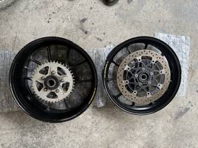 Suzuki 64731-35f10 Sv1000 Forged Marchesini Wheels Rims With Sprocket And Rotors 10 Spoke