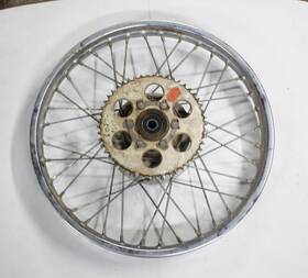 65311-29022 Suzuki 1974 Enduro Ts125 Ts 125 Rear Wheel Rim With Sprocket Oem