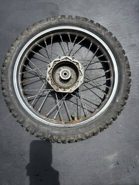 1001-02 Takasago 02-25 Klx 110 Front Rim And Tire