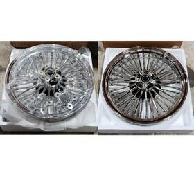 Hd-frw-c3622-2-chr Tarazon 18x3.5 16x3.5 Fat Spoke Wheels For Harley Touring Road Glide Flht Fltr 1984-2008