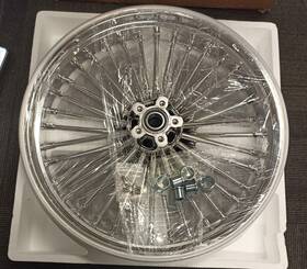 Hd-frw-c3624-chr-gsp Tarazon 21x3.5 16x5.5 36 Fat Spoke Wheels For Harley Softail Custom Night Train Used