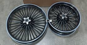 Tarazon Hd-frw-c3628-1-ca 21x3.5 17x6.0 Fat Spoke Wheels Rims For Harley Softail Fatboy Flstf Dyna Fxdf