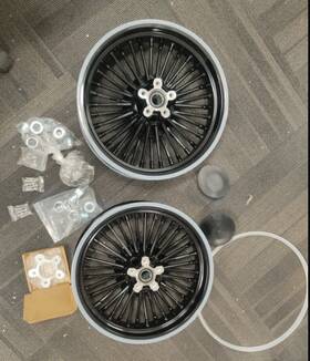 Hd-frw-c3632-2-bla-fb Tarazon For Harley 16x3.5 Fat Spoke Wheels Rims Touring Road King Glide Fltr Flhr 00-07 Hd-frw-c3632-2-bla-fb Tarazon For Harley 16x3.5 Fat Spoke Wheels Rims Touring Road King Glide Fltr Flhr 00-07