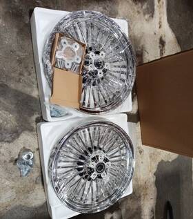 Tarazon Hd-frw-c3632-2-chr-efb 16x3.5 Fat Spoke Wheels For Harley Touring Electra Glide Road King Baggers Used