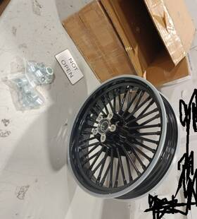Hd-frw-c3632-bla-ca Tarazon 16x3.5 Fat Spoke Wheels Rims For Harley Sportster X48 Forty Eight Softail Used