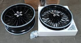 Hd-frw-c3634-bla-efb Tarazon Dyna Street Bob Low Rider Fxdb Fxdl Fat Spoke Wheels 16x3.5 16x5.5 For Harley
