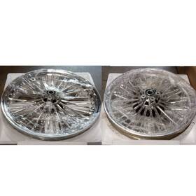 Hd-frw-c3643-1-chr-sky-0628 Tarazon 21 Inch 18 Front Rear Spoke Wheels For Harley Dyna Wide Glide Fxdwg Street Bob Used