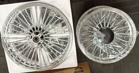 Hd-frw-c3644-1-chr-sky Tarazon Used Fat Spoke Wheels Rim 21x2.15 16x5.5 For Harley Dyna Low Rider Street Bob