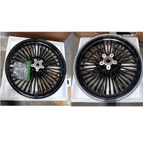 Hd-frw-c3687-1-fb Tarazon 19x2.5 16x3 Fat Spoke Wheels For Harley Sportster Iron 883 1200 Xl883n Used