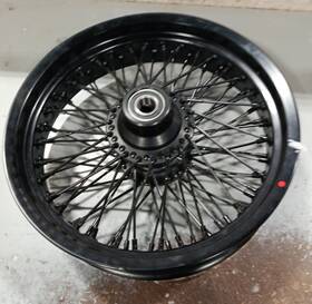 Hd-fw-1721-blabla-bkcr Tarazon 72 Spokes Front Wheel Rim Hub 16x3.5 For Harley Heritage Softail Classic Flstc