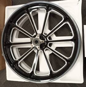 Hd-fw-c1002-006-bla-sky Tarazon 21x3.5 Front Wheel Rim Dual Disc Hub For Harley Touring Road Glide Special 09-up