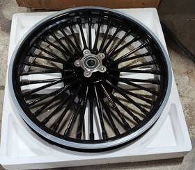 Hd-fw-c3610-bla-fb Tarazon Fat Spoke Wheel Front Rim 19x2.5 For Harley Choppers Dyna Low Rider Super Glide