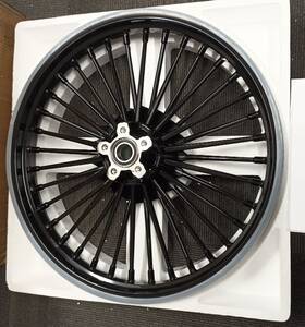 Hd-fw-c3612-bla Tarazon Fat Spoke Front Wheel 21x2.15 For Harley Softail Deuce Fxstd Night Train Used