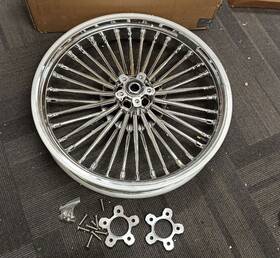 Hd-fw-c362-2-chr-rf Tarazon 21x3.5 Fat Spoke Front Wheel For Harley Touring Electra Road Glide Flt Flh 00-07