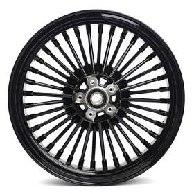 Hd-fw-c363-2-bla-ca Tarazon 16x35 Fat Spoke Wheel Front Rim For Harley Touring Electra Glide Classic G1n