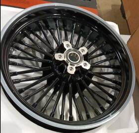 Hd-fw-c363-bla-gsp-2 Tarazon 16 Inch X3.5 Fat Spoke Front Wheel For Harley Sportster X48 Forty Eight Xl1200x Used