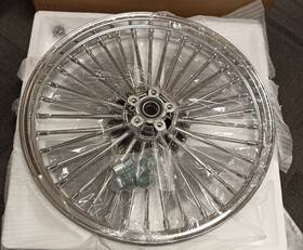 Hd-fw-c364-1-chr-rf-1225 Tarazon 21 Inch X2.15 Front Wheel Fat Spoke For Harley Dyna Super Glide Street Bob Fxdb Used