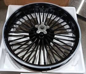 Hd-fw-c365-bla-faybuy25 Tarazon 21x3.5 Fat Spoke Front Wheel Rim For Harley Touring Road King Glide 09-up Used