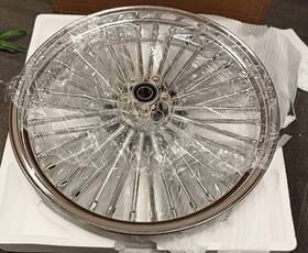 Hd-fw-c365-chr-ef-1230s Tarazon 21x3.5 Fat Spoke Front Wheel Rim Abs For Harley Touring Street Glide 09-24 Used