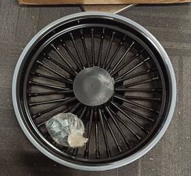 Hd-fw-c367-bla-0513 Tarazon 18x3.5 Fat Spoke Front Wheel Rim For Harley Softail Heritage Springer Fatboy