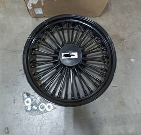 Hd-rw-c361-1-bla-sky Tarazon 18x5.5 Fat Spoke Rear Wheel Rim For Harley Dyna Low Rider Wide Glide Street Bob