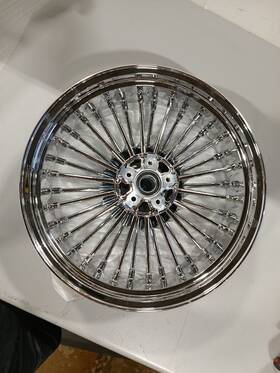 Hd-rw-c361-1-chr-1314 Tarazon Fat Spoke Rear Wheel 18x5.5 For Harley Dyna Street Bob Wide Glide Night Train