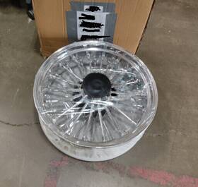 Hd-rw-c361-1-chr-1918 Tarazon Fat Spoke Rear Wheel Rim 18x5.5 For Harley Dyna Street Bob Wide Glide Fxdb Fxdwg