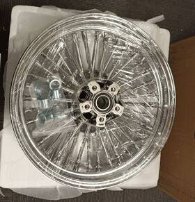 Hd-rw-c362-1-chr-ca58 Tarazon 16 Inch Fat Spoke Rear Wheel 16x3.5 For Harley Softail Heritage Classic Flstc Used