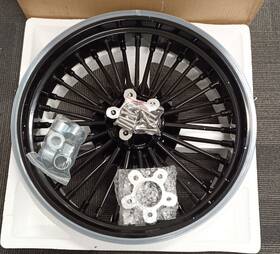 Hd-rw-c363-1-bla-gsp Tarazon 18x3.5 Fat Spoke Rear Wheel Rim For Harley Touring Electra Glide Road King 00-07
