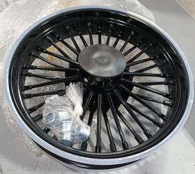 Hd-rw-c363-1-bla-motous Tarazon 18x3.5 Fat Spoke Rear Wheel For Harley Touring Electra Glide Ultra Classic 00-08