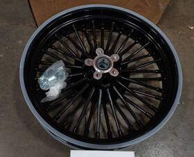 Hd-rw-c363-1-bla-sky23 Tarazon Fat Spoke Wheel 18x3.5 Rear Rim For Harley Heritage Softail Fatboy Springer Used