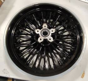 Hd-rw-c364-bla-gsp Tarazon 16x5.5 Fat Spoke Rear Wheel Rim For Harley Dyna Street Bob Low Rider Super Glide