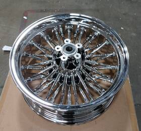 Hd-rw-c365-chr-skywave820 Tarazon Chrome Fat Spoke Rear Wheel 16x5.5 For Harley Touring Street Road Glide 2009-up