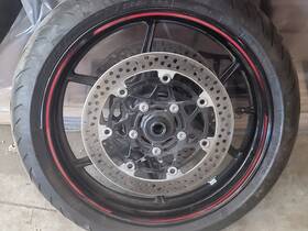 Str-cwk-002-bla Tarazon 17 Inch 3.5 Front Wheel Rim For Kawasaki Ninja 1000sx W Tire Rotors Nice 20-24