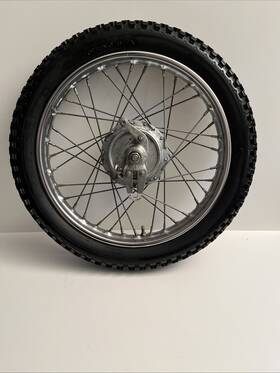 200mc Thunderbolt Vintage Fox Dynamark Minibike 16 Inch Sun Usa Front Wheel Assembly