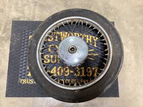 Triumph 1234-55 Vintage 60s Tr6 T120r Tls Front Brake Dunlop Wheel Rim 19 Inch 40 Spoke Hub